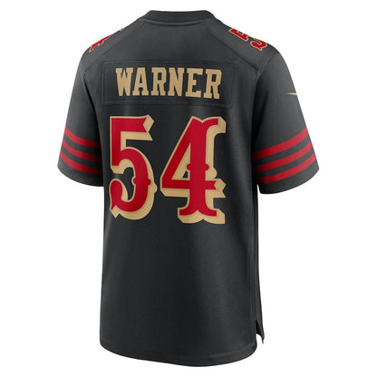 SF.49ers #54 Fred Warner 2025 Rivalries Collection Game Jersey - Black Stitched American Football Jerseys
