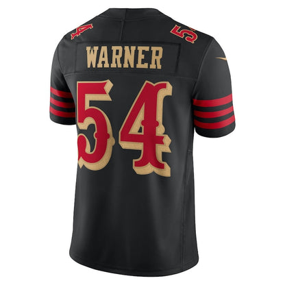 SF.49ers #54 Fred Warner 2025 Rivalries Collection Limited Jersey - Black Stitched American Football Jerseys