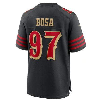 SF.49ers #97 Nick Bosa 2025 Rivalries Collection Game Jersey - Black Stitched American Football Jerseys