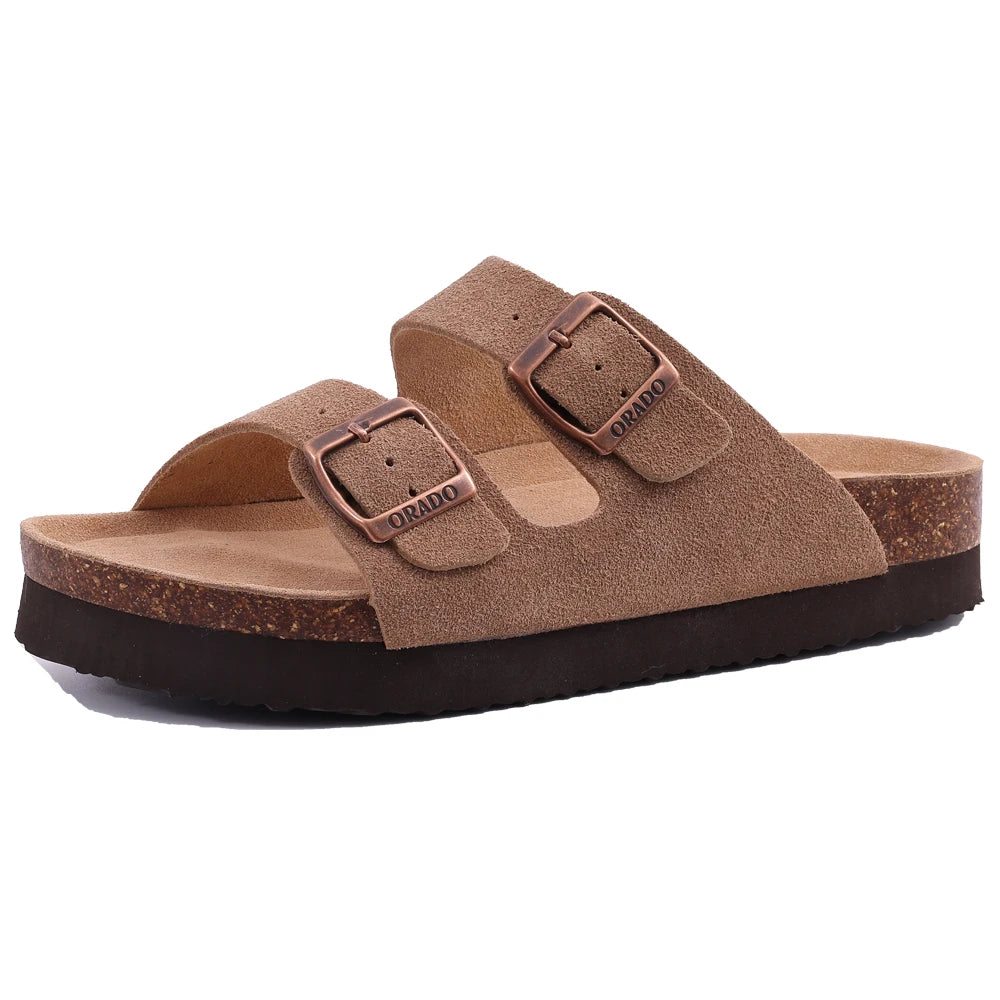 CRACOMIN Women Classic Clogs Cork Footbed Slippers Slip-on Cork Sandals Feamle Unisex Beach Shoes Outdoor Men Mules And Clogs