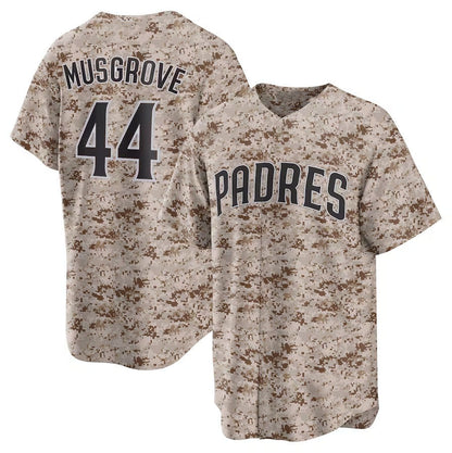 San Diego Padres #44 Joe Musgrove USMC Alternate Replica Player Jersey - Camo Stitched Baseball Jersey