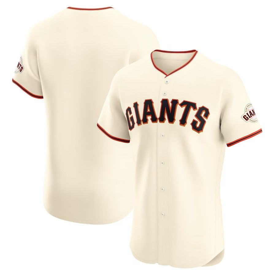 San Francisco Giants Elite Jersey - Cream Stitched Baseball Jersey