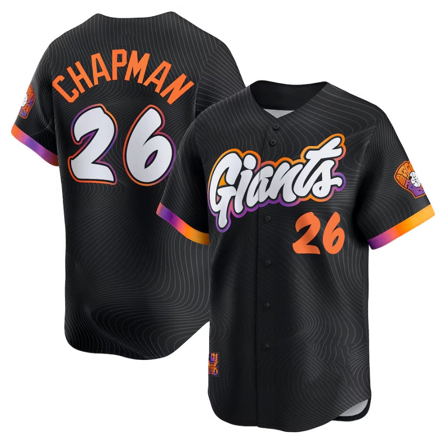 San Francisco Giants #26 Matt Chapman Anthracite 2025 City Connect Limited Baseball Jersey