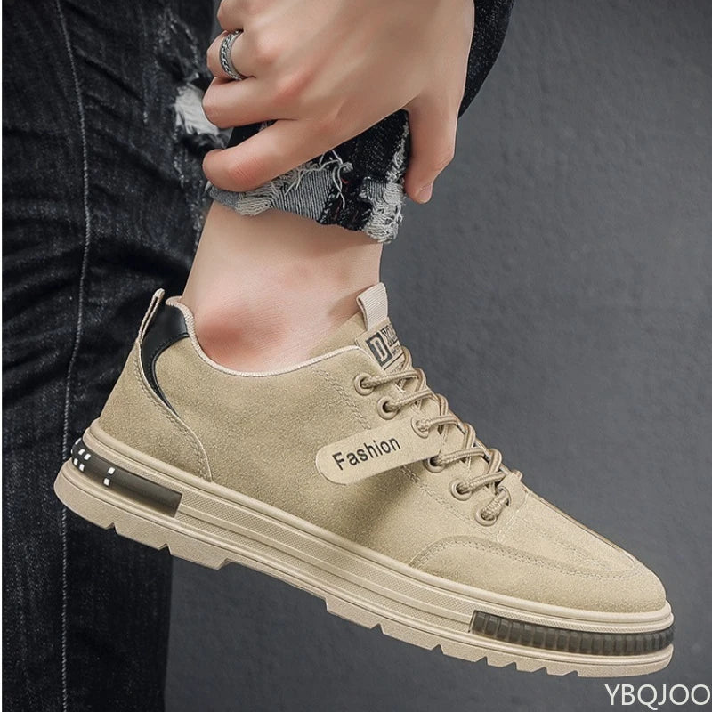 Large Size Spring Autumn New Breathable Lightweight and Casual Men's Shoes Outdoor Anti Slip and Wear-resistant Men's Work Shoes