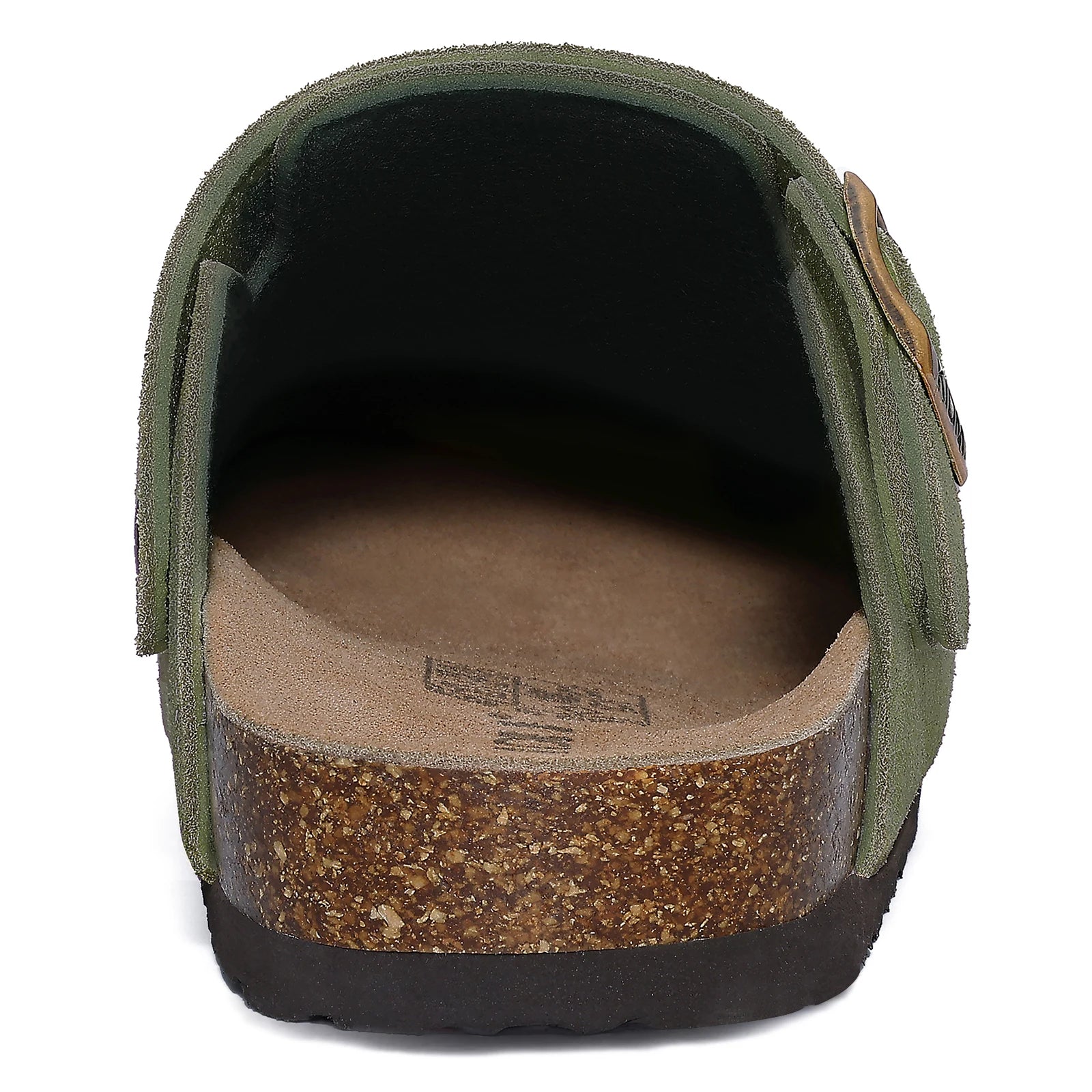 Smile New Cow Suede Women's Potato Shoes With Adjustable Strap Cork Insole Mules Outdoor Unisex Clogs Slippers With Arch Support