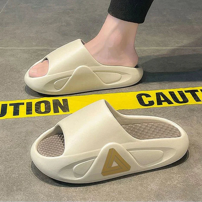 Summer Thick Sole Slippers Men Women EVA Soft Bottom Indoor Home Slides Sandals Light Beach Shoes Male Slippers Flip Flops