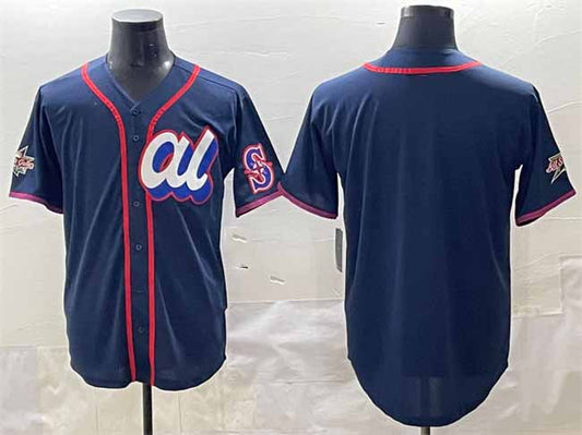 Seattle Mariners American League Blank Navy 2025 All-Star Edition Limited Stitched Baseball Jersey
