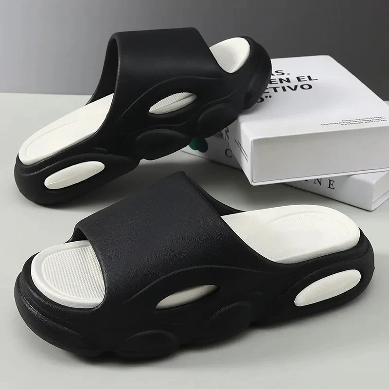 Crestar Platform Soft Eva Slippers For Women Men Fashion Comfortable Unisex Home Sandals Bathroom Non-Slip Slides Beach Shoes