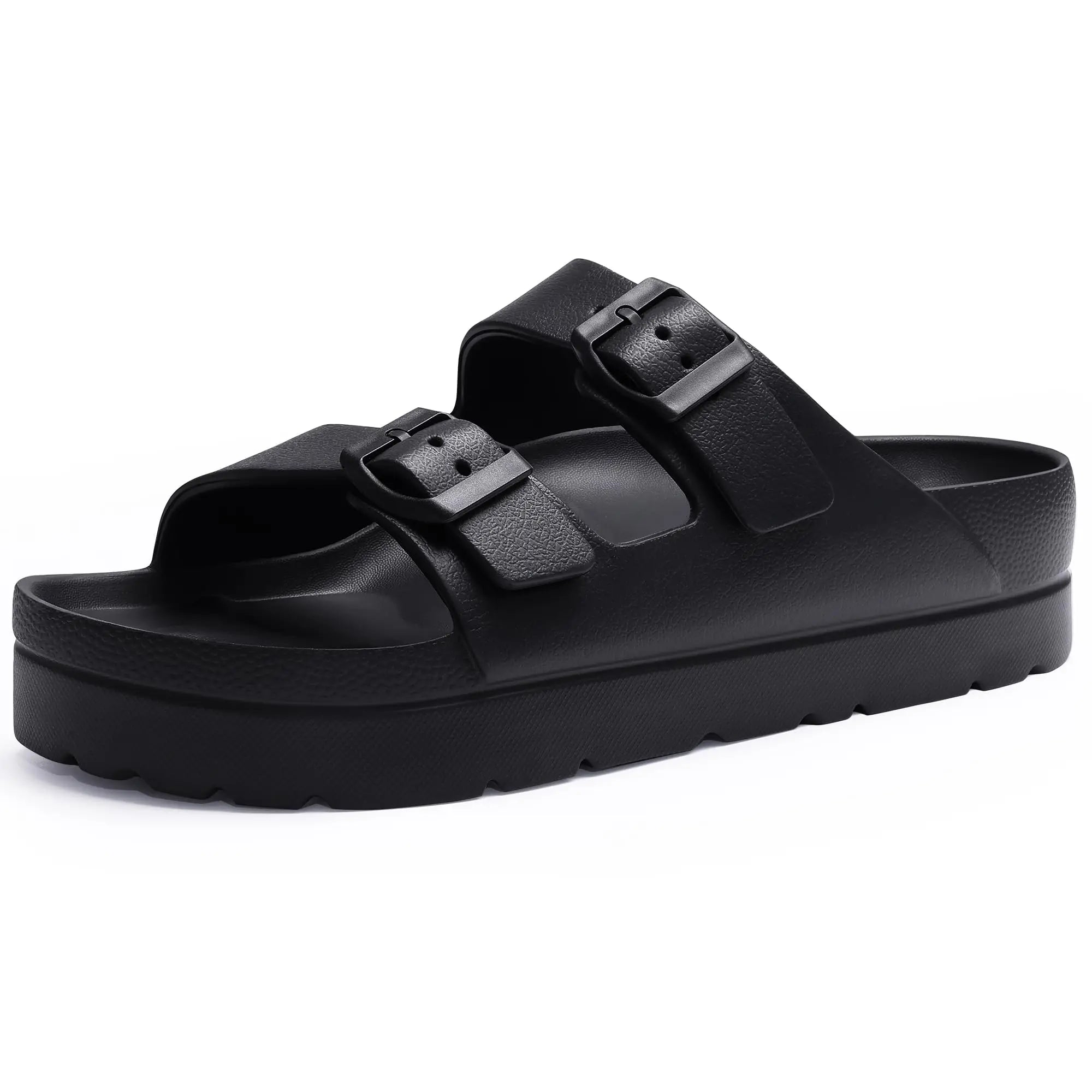 CRACOMIN New Women's Platform Sandals With Arch Support Soft EVA Orthopedic Sandals Summer House Slippers With Adjustable Buckle
