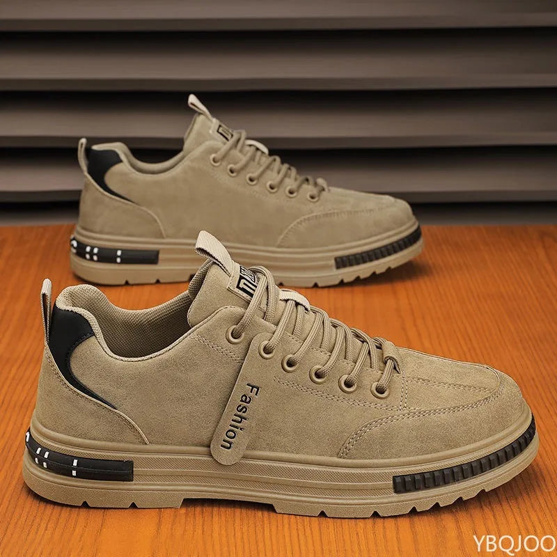 Large Size Spring Autumn New Breathable Lightweight and Casual Men's Shoes Outdoor Anti Slip and Wear-resistant Men's Work Shoes