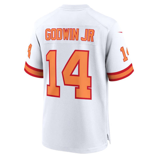 TB.Buccaneers #14 Chris Godwin Jr. '76 White 50th Season Game American Football Jerseys