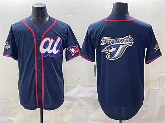 Toronto Blue Jays American League Team Big Logo Navy 2025 All-Star Edition Limited Stitched Baseball Jersey