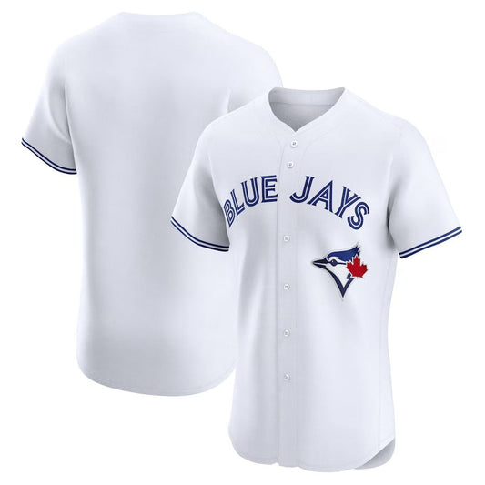 Toronto Blue Jays Home Elite Jersey - White Stitched Baseball Jersey