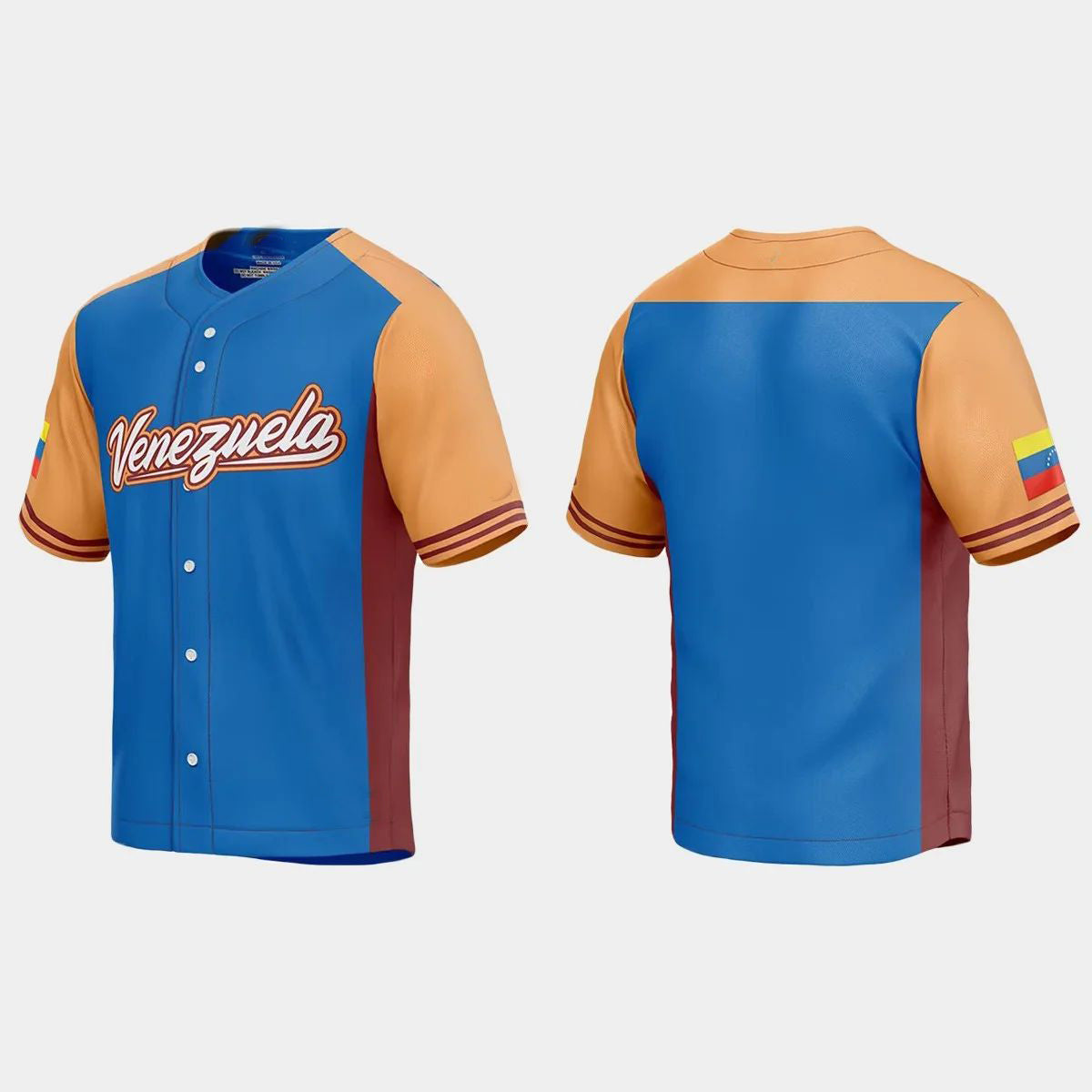 VENEZUELA BASEBALL 2023 WORLD BASEBALL CLASSIC JERSEY ¨C ROYAL Stitches Baseball Jerseys