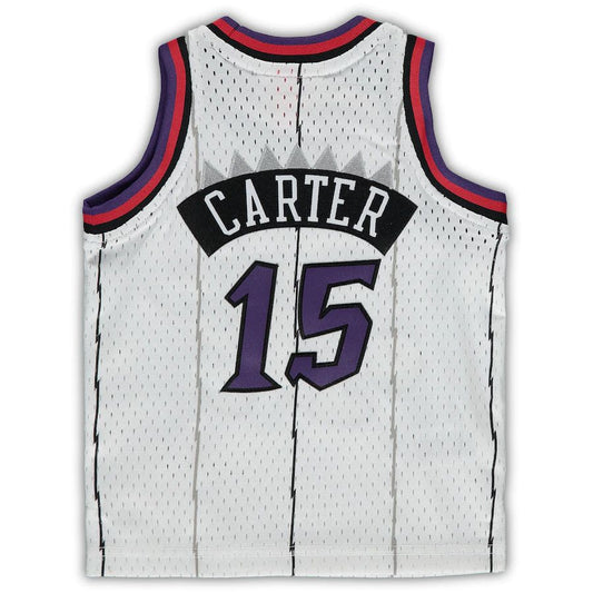 T.Raptors #15 Vince Carter Mitchell & Ness Infant 1998-99 Hardwood Classics Player Jersey White Stitched American Basketball Jersey