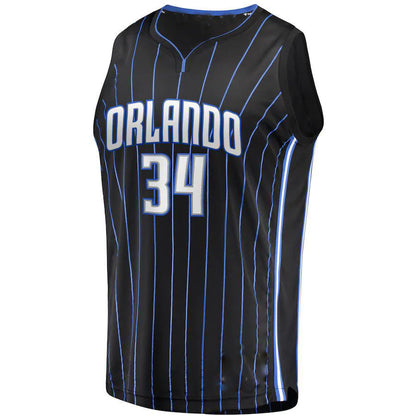 O.Magic #34 Wendell Carter Jr. Fanatics Branded  2021-22 Fast Break Replica Jersey Icon Edition Black Stitched American Basketball Jersey