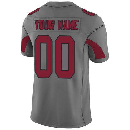 Custom A.Cardinal Stitched American Football Jerseys Personalize Birthday Gifts Grey Jersey