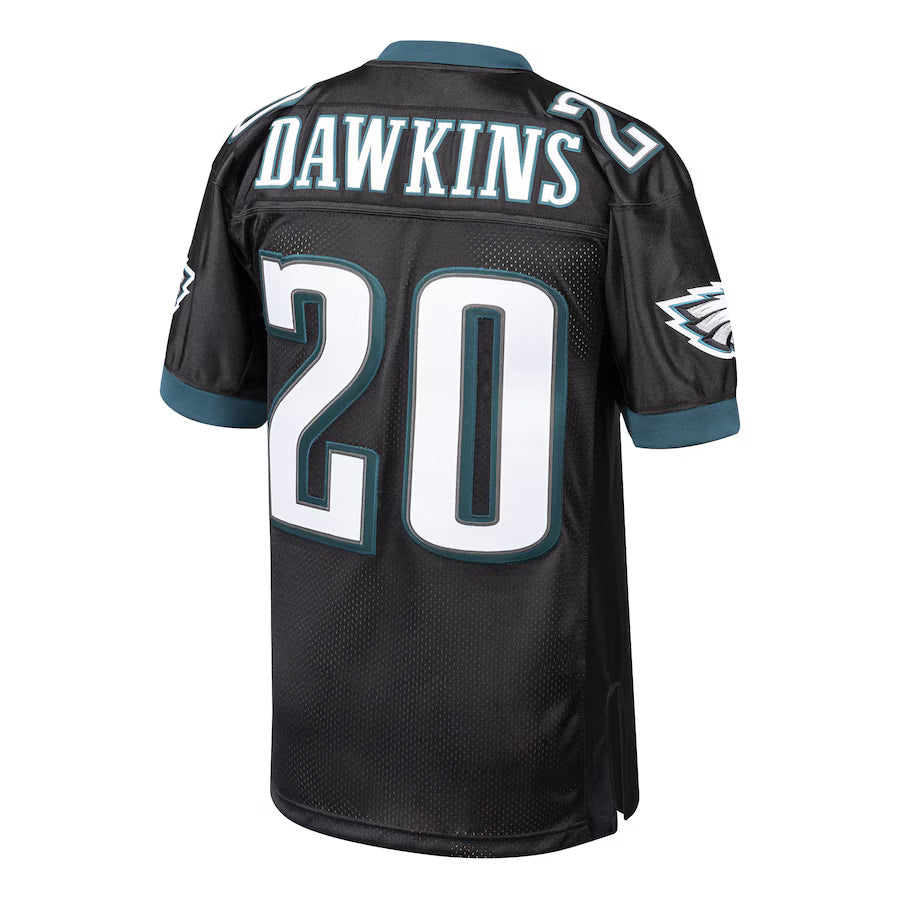 P.Eagles #20 Brian Dawkins Mitchell & Ness Black Authentic Throwback Retired Player Jersey