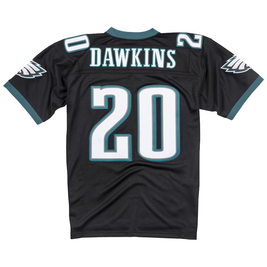 P.Eagles #20 Brian Dawkins Mitchell & Ness Black Legacy Replica Jersey