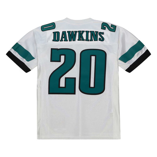 P.Eagles #20 Brian Dawkins Mitchell & Ness White 2007 Authentic Throwback Retired Player Jersey