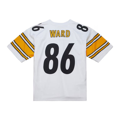 P.Steelers #86 Hines Ward Mitchell & Ness White 2005 Authentic Throwback Retired Player Jersey