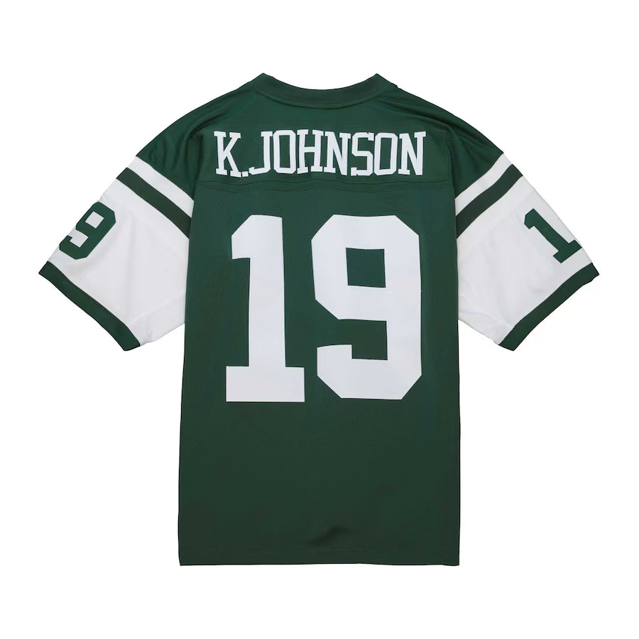 NY.Jets #19 Keyshawn Johnson Mitchell & Ness Green Legacy Replica Jersey