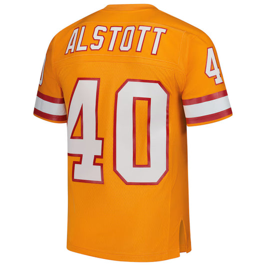 TB.Buccaneers #40 Mike Alstott Mitchell & Ness Orange Legacy Replica Jersey