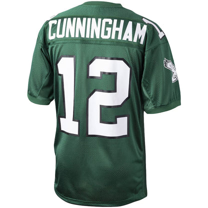 P.Eagles #12 Randall Cunningham Mitchell & Ness Green Authentic Throwback Retired Player Jersey