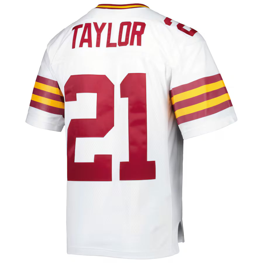 W.Football Team #21 Sean Taylor Mitchell & Ness White Legacy Replica Jersey