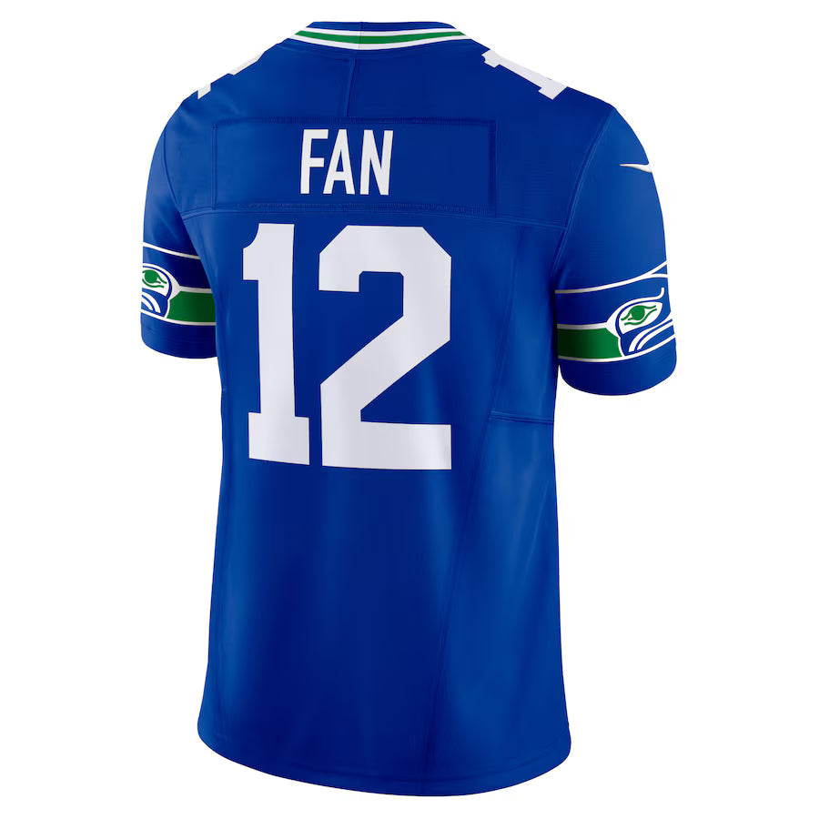 S.Seahawks #12 12th Fan Royal Vapor F.U.S.E. Limited Jersey Stitched American Football Jerseys