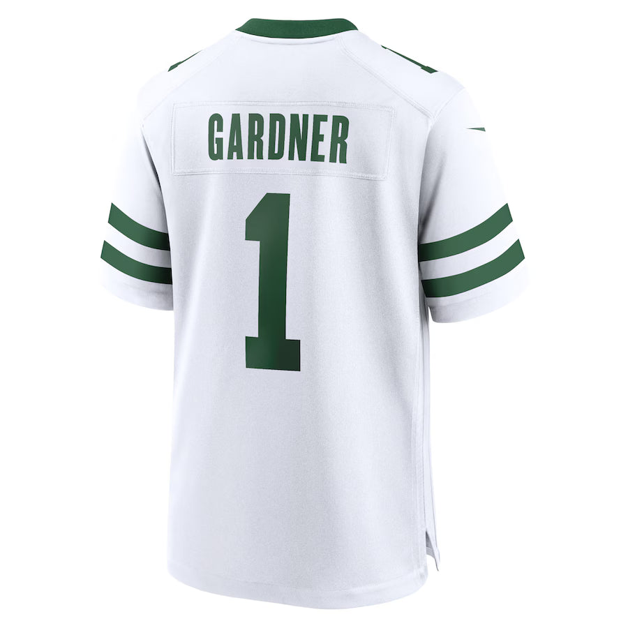 NY.Jets #1 Sauce Gardner White Game Jersey Stitched American Football Jerseys