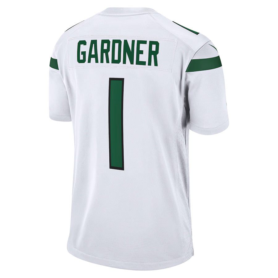 NY.Jets #1 Ahmad Sauce Gardner White Game Jersey Stitched American Football Jerseys