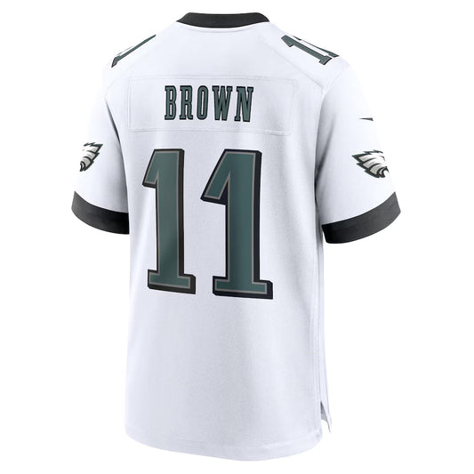 P.Eagles #11 A.J. Brown White Game Jersey Stitched American Football Jerseys