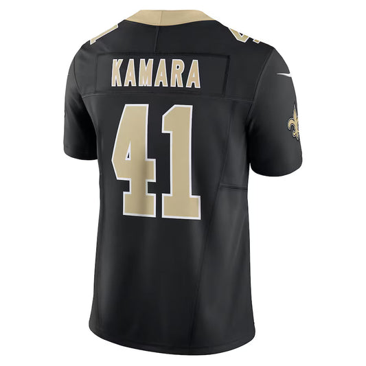 NO.Saints #41 Alvin Kamara Black Vapor F.U.S.E. Limited Jersey Stitched American Football Jerseys