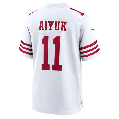 SF.49ers #11 Brandon Aiyuk  White Game Jersey Stitched American Football Jerseys