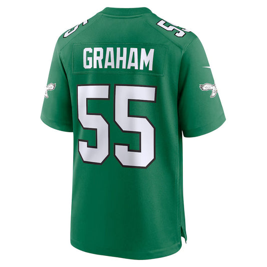 P.Eagles #55 Brandon Graham Kelly Green Game Jersey Stitched American Football Jerseys