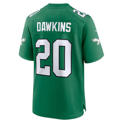 P.Eagles #20 Brian Dawkins Kelly Green Game Jersey Stitched American Football Jerseys