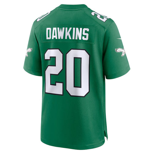 P.Eagles #20 Brian Dawkins Kelly Green Game Jersey Stitched American Football Jerseys