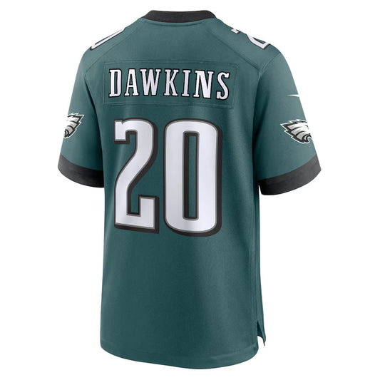 P.Eagles #20 Brian Dawkins Midnight Green Game Jersey Stitched American Football Jerseys