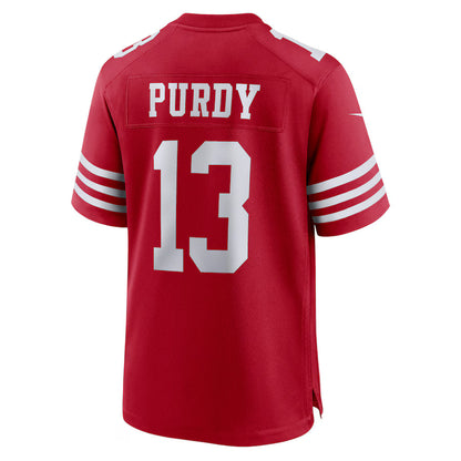 SF.49ers #13 Brock Purdy Scarlet Game Jersey Stitched American Football Jerseys