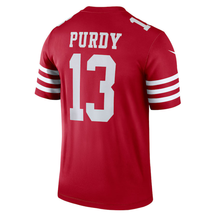 SF.49ers #13 Brock Purdy Scarlet Game Jersey Stitched American Football Jerseys