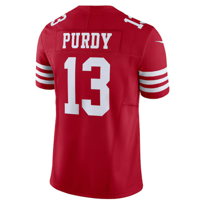SF.49ers #13 Brock Purdy Scarlet Vapor F.U.S.E. Limited Jersey Stitched American Football Jerseys