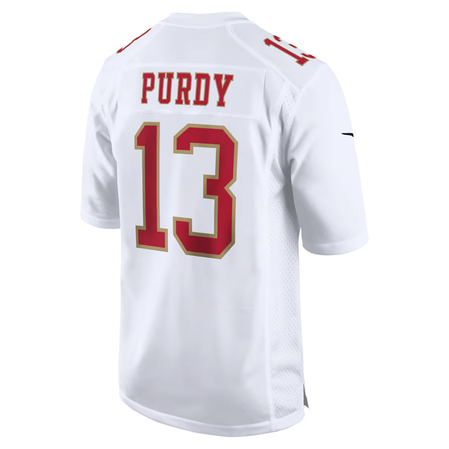 SF.49ers #13 Brock Purdy White Game Jersey Stitched American Football Jerseys