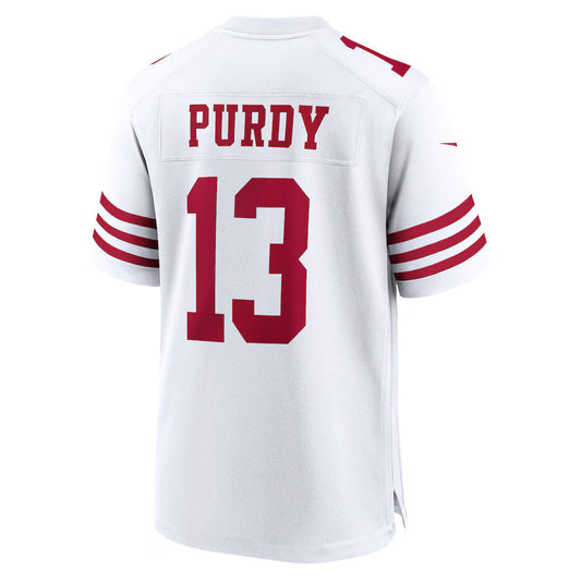 SF.49ers #13 Brock Purdy White Game Jersey Stitched American Football Jerseys