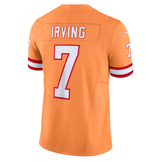 TB.Buccaneers #7 Bucky Irving Orange Vapor F.U.S.E. Limited Jersey Stitched American Football Jerseys