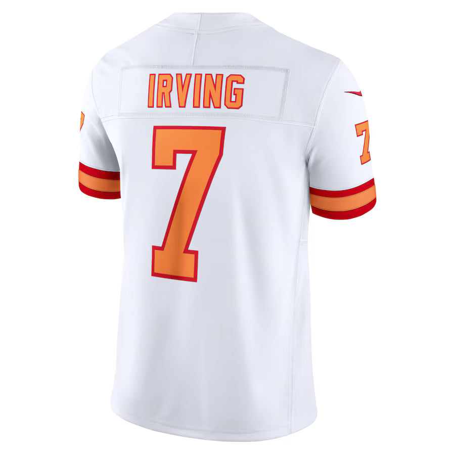 TB.Buccaneers #7 Bucky Irving White Vapor F.U.S.E. Limited Jersey Stitched American Football Jerseys