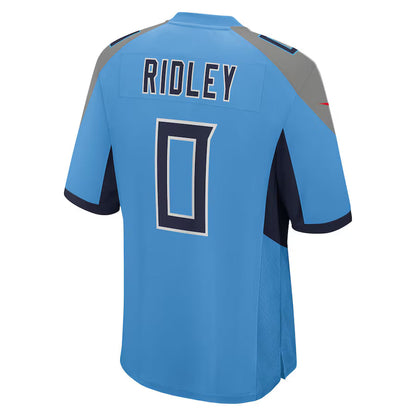 T.Titans #0 Calvin Ridley Light Blue Game Jersey Stitched American Football Jerseys