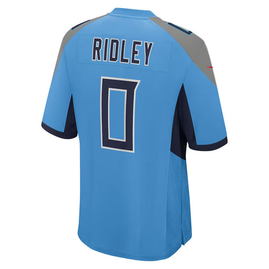 T.Titans #0 Calvin Ridley Light Blue Game Jersey Stitched American Football Jerseys