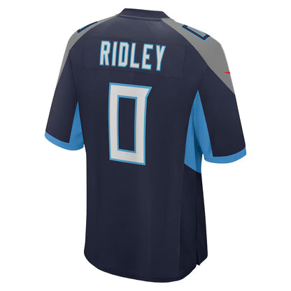 T.Titans #0 Calvin Ridley Navy Game Jersey Stitched American Football Jerseys