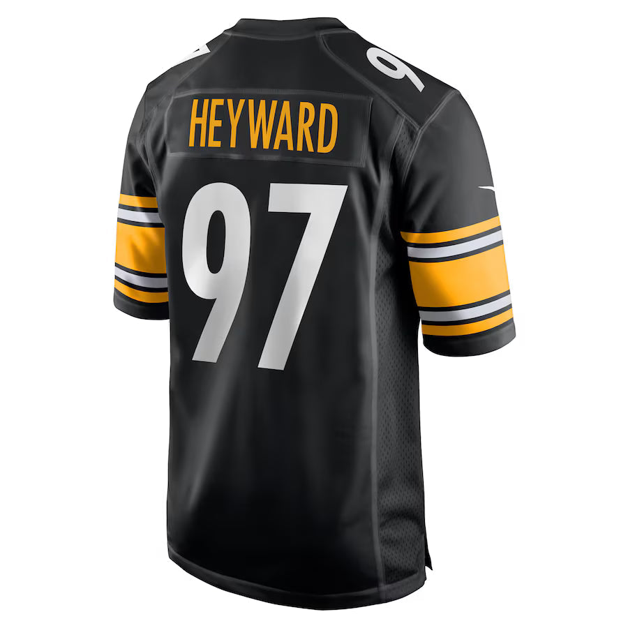 P.Steelers #97 Cameron Heyward Black Game Jersey Stitched American Football Jerseys